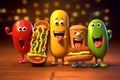 Hot Dog Heroes, a group of animated characters with extraordinary toppings and flavor powers. Together, they fight blandness and