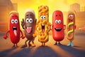 Hot Dog Heroes, a group of animated characters with extraordinary toppings and flavor powers. Together, they fight blandness and