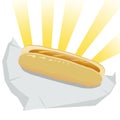 Hot Dog illustration Royalty Free Stock Photo