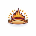 a hot dog logo illustration Royalty Free Stock Photo