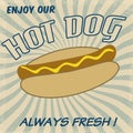 Hot dog poster