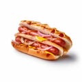 Ultra-realistic Mcdonald\'s Hot Dog Photography With High-key Lighting