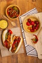 Hot Dogs Fajita Style