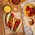 Hot Dogs Fajita Style