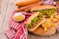 Hot dogs. Royalty Free Stock Photo