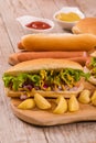Hot dogs. Royalty Free Stock Photo