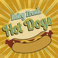 Hot Dogs vintage poster