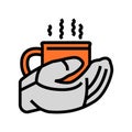 hot drink winter color icon vector illustration