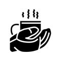 hot drink winter glyph icon vector illustration