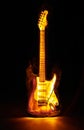 Hot Electric guitar Royalty Free Stock Photo