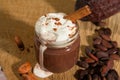 Hot fairtrade cocoa Royalty Free Stock Photo