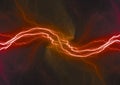 Hot fiery lightning, abstract plasma background
