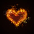 Hot fire heart burning