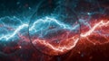 Hot fire and ice cold plasma background Royalty Free Stock Photo