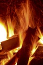 Hot fires and fires at night Royalty Free Stock Photo