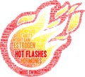 Hot Flashes Word Cloud Royalty Free Stock Photo