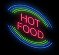 Hot food sign.