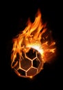 Hot Football On Fire