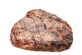 Hot fresh grilled boneless rib eye steak isolated