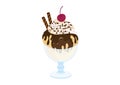 Hot Fudge Sundae vector