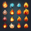 hot game fire flame ai generated Royalty Free Stock Photo