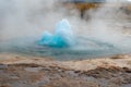 Hot Geyser erupting in Iceland Royalty Free Stock Photo