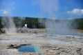 Hot geyser pool in Old Faithful area Royalty Free Stock Photo