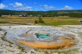 Hot geyser pool in Old Faithful area Royalty Free Stock Photo