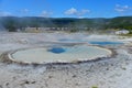 Hot geyser pool in Old Faithful area Royalty Free Stock Photo