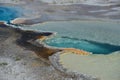 Hot geyser pool in Old Faithful area Royalty Free Stock Photo