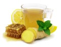 Hot ginger tea Royalty Free Stock Photo