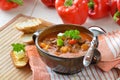 Hot goulash soup Royalty Free Stock Photo