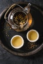 Hot green tea Royalty Free Stock Photo