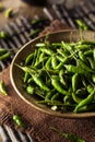 Hot Green Thai Chili Pepper Royalty Free Stock Photo