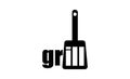 Hot grill, BBQ restaurant logo template. Barbecue logo design.