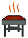 Hot griller, illustration, vector