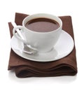 Hot ÃÂhocolate in white cup