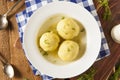 Hot Homemade Matzo Ball Soup