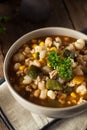 Hot Homemade White Bean Chicken Chili Royalty Free Stock Photo