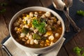 Hot Homemade White Bean Chicken Chili Royalty Free Stock Photo