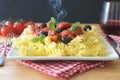 Hot Italian pasta Royalty Free Stock Photo