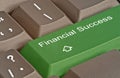 hot key for financial success Royalty Free Stock Photo