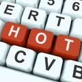 Hot Key Means Amazing Or Fantastic Deals Royalty Free Stock Photo
