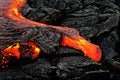 Hawaii Kilauea lava flow detail