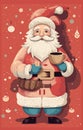 holiday man cute tea santa male christmas mug claus merry home. Generative AI.