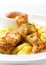 Hot Meat Dish - Grilled Pork with Pasta Penne