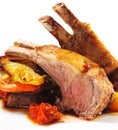 Hot Meat Dishes - Bone-in Lamb Royalty Free Stock Photo