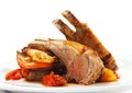 Hot Meat Dishes - Bone-in Lamb Royalty Free Stock Photo