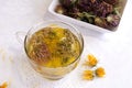 Hot medical herbal tea