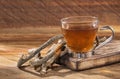 Hot medicinal valerian drink - Valeriana officinalis